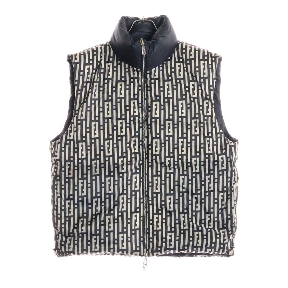 【良品レア】フェンディ　ズッカ柄　レディース　ベスト　総柄 FENDI (フェンディ) 24SS ズッカ リバーシブル中綿ベスト 総柄