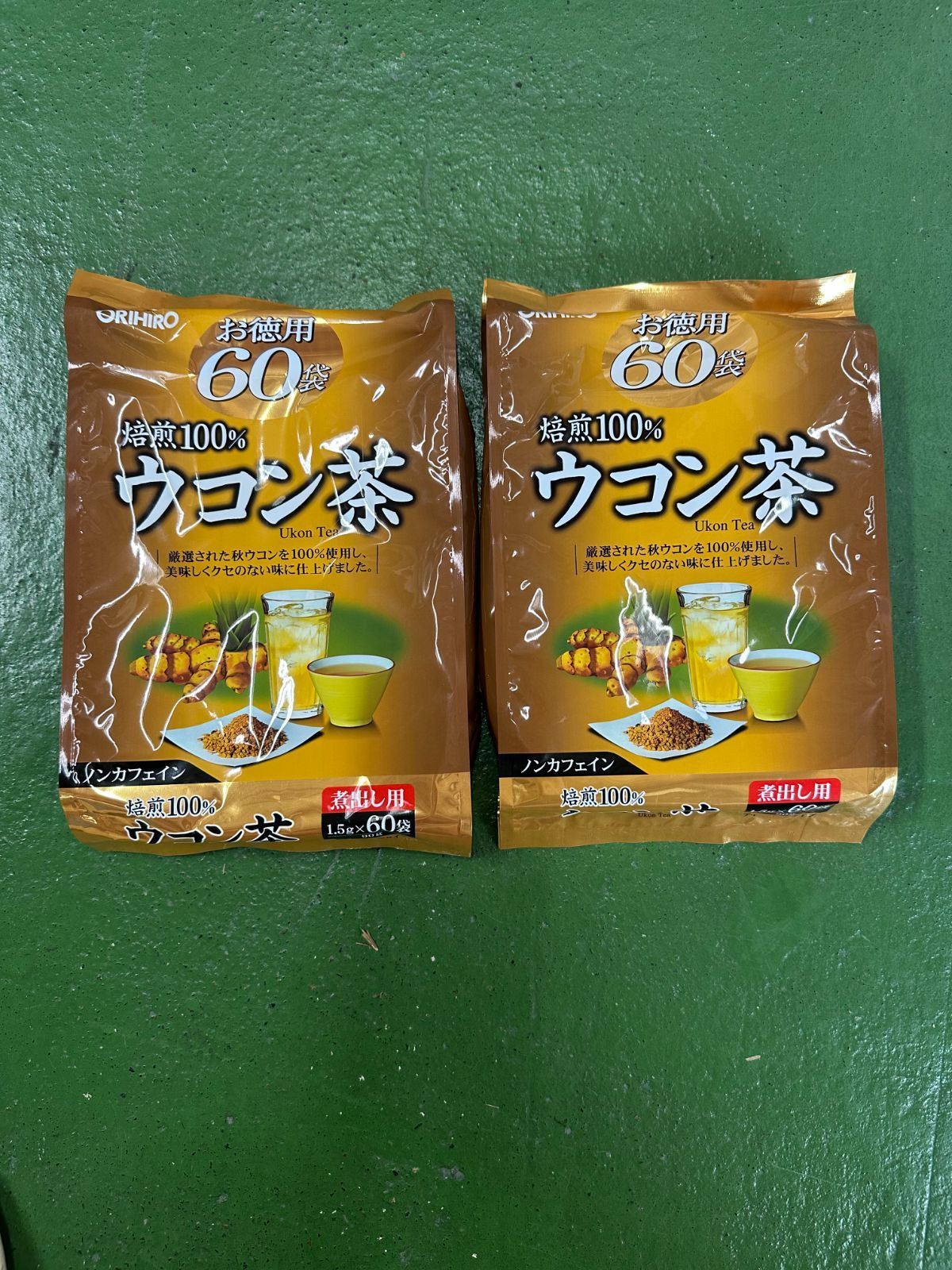 賞味期限2025.12.17】オリヒロ 徳用ウコン茶 60包*2個セット - メルカリ