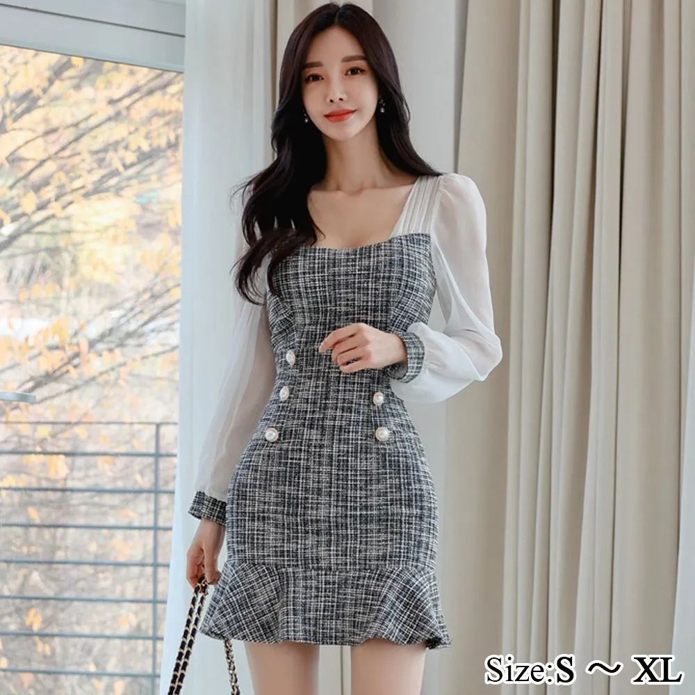 グラシア】キャバドレス ミニドレス クラシカル シャーリング