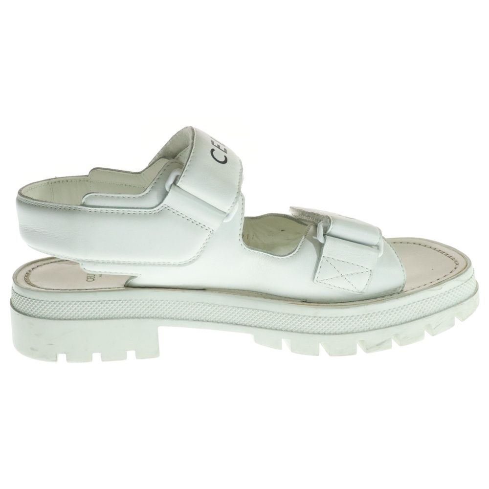 CELINE セリーヌ LEO ホワイトレザーサンダル CELINE (セリーヌ) CELINE LEO セリーヌレオ レザーサンダル