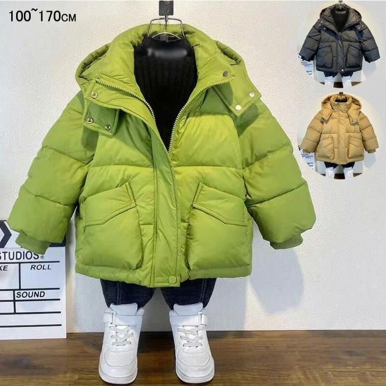 キッズ ダウンコート 秋冬 女の子 男の子 中綿コート ベビー服 キッズコート アウター 中綿 厚手 ダウンジャケット ショート丈 フード付き 防風 可
