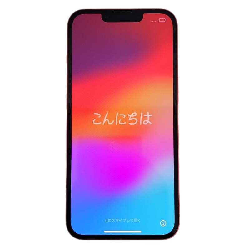 SIMフリー Apple iPhone 13 MLNF3J|A 128GB Appleストア 品 -判定 バッテリー最大容量84％ レッド スマートフォン 22504R78