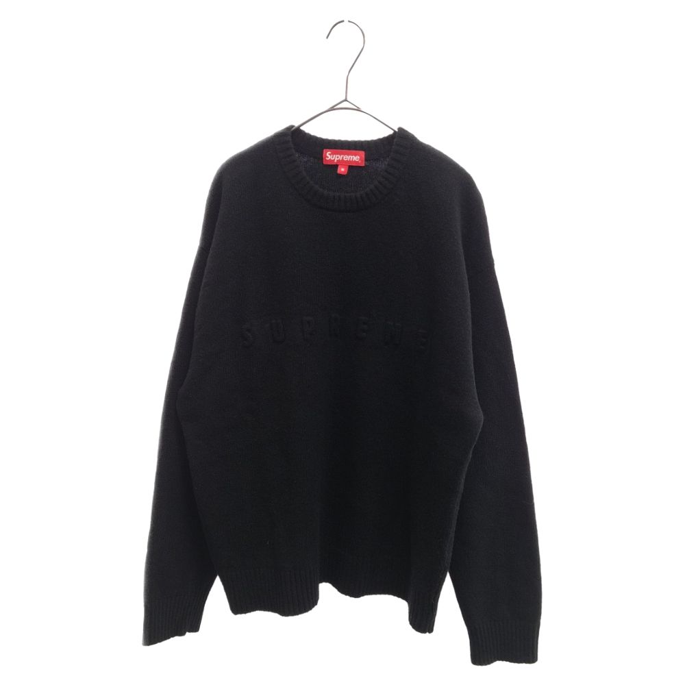 SUPREME Embossed Sweater Black Large