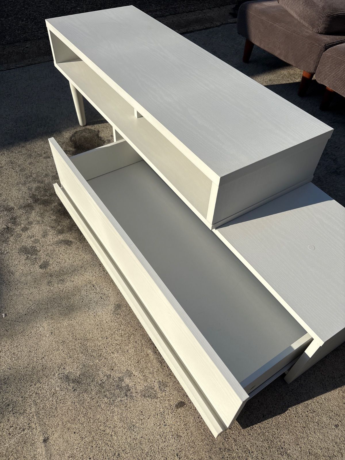 ニトリ ホワイト テレビ台 引き出し付き 大人可愛いホワイトシャビーテレビ台 (ローボード 幅94cm) | ニトリ