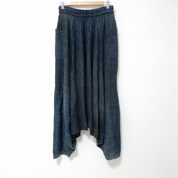 うさとの服　サルエルパンツ 4335 うさとの服 usaato ムササビパンツ サルエルパンツ 藍染め