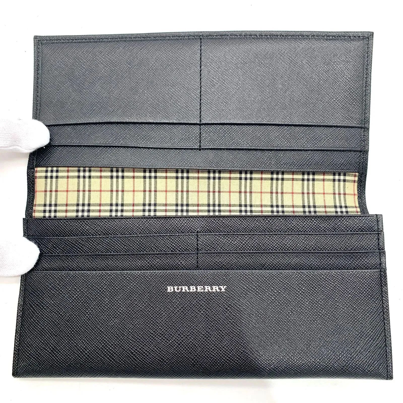 直営店 Burberry's バーバリー 長財布 カードポケット ノバチェック