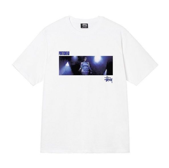 新品 [大人気] ステューシー stussy × PORTISHEAD Tシャツ 男女兼用 ホワイト - メルカリ