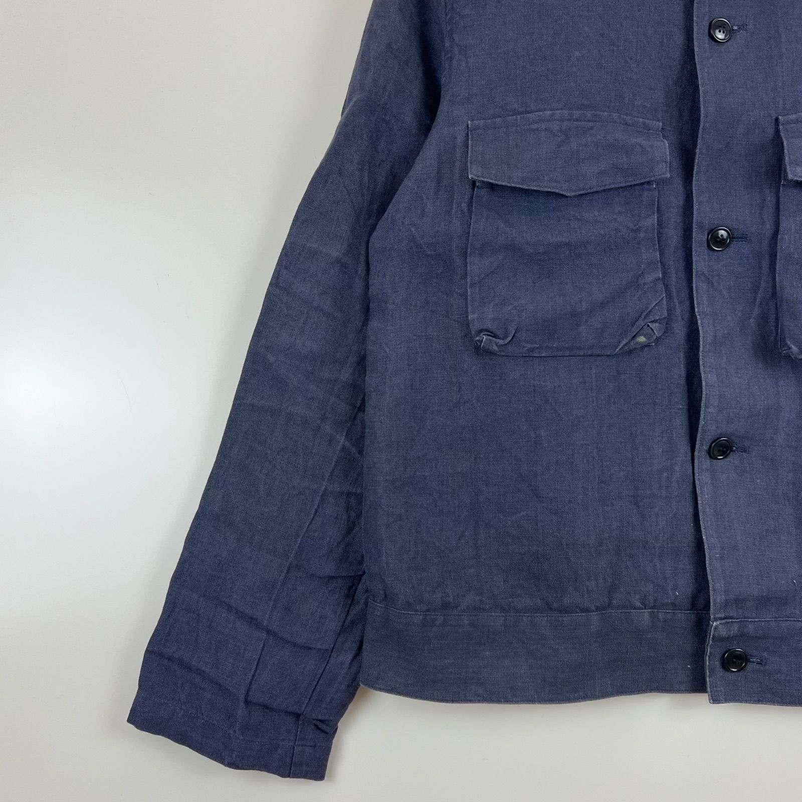 nest Robe CONFECT linen field jacket 3 navy ネストローブ 