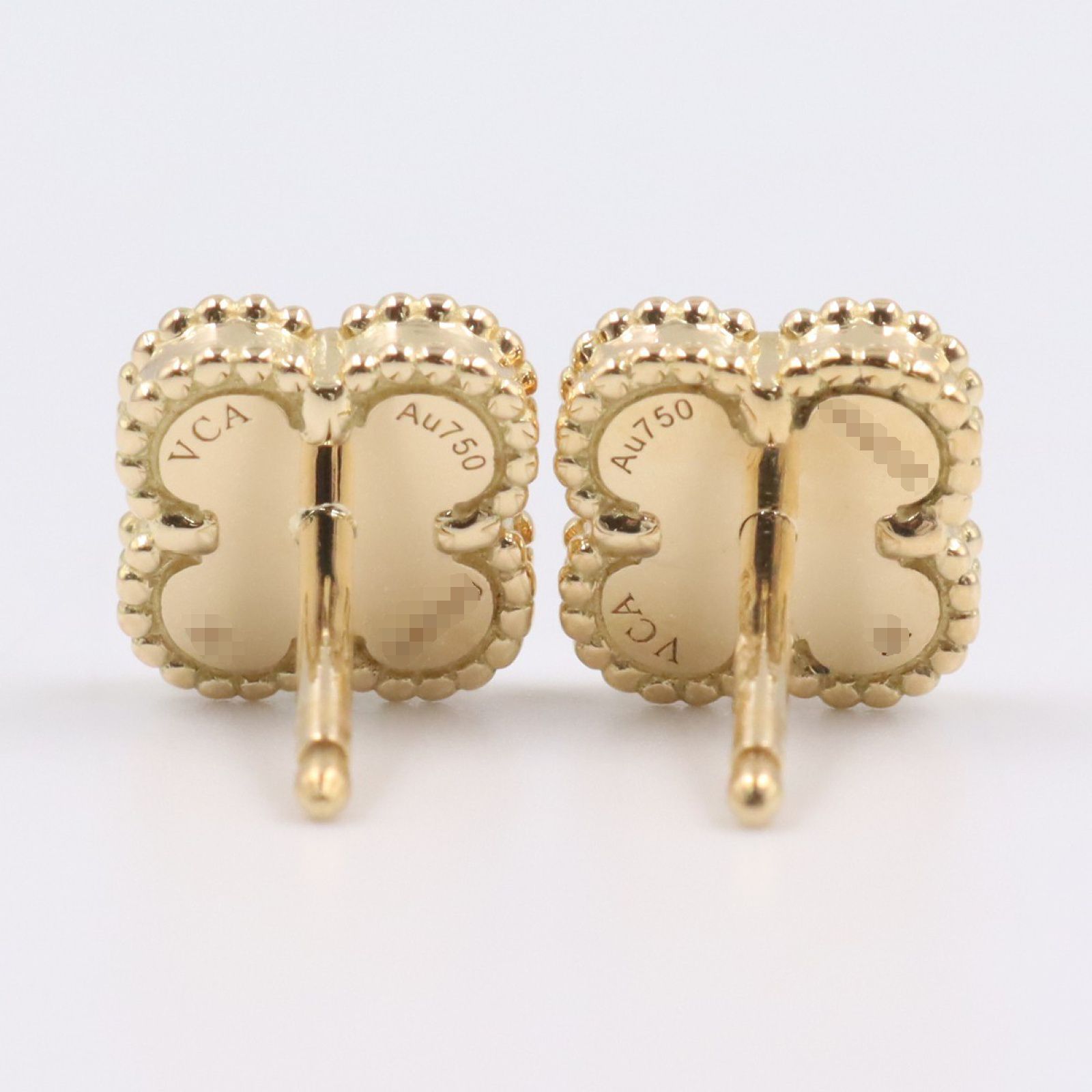 10.5g ファッション 18K ヴィンテージ アルハンブラ オニキス 18金