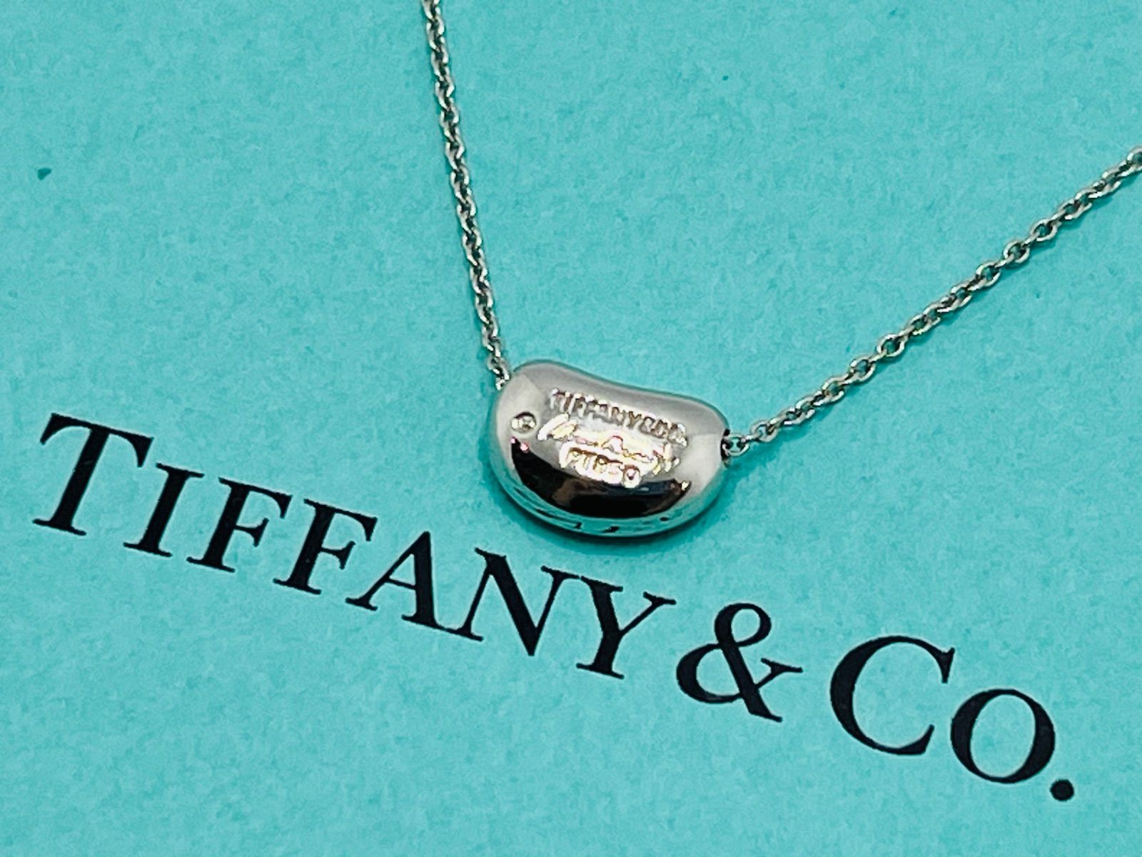 希少】TIFFANY ティファニー ビーンズネックレス プラチナ PT950 