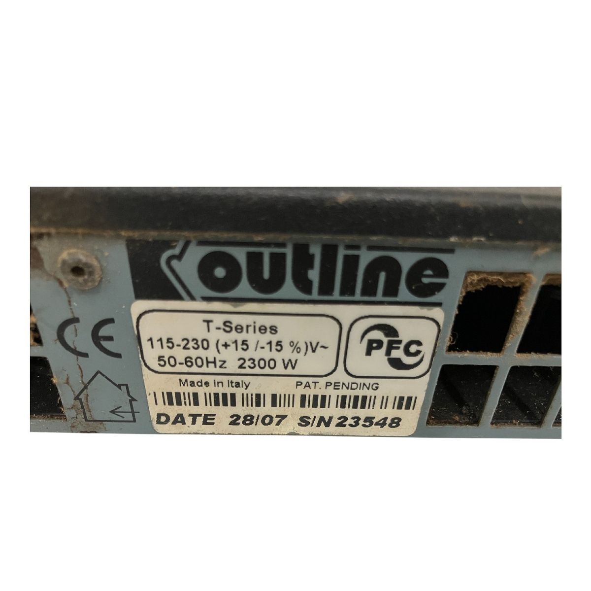 Outline アウトライン ハイパフォーマンスパワーアンプ T-Series DSP Tseven 音響機材 ジャンク B10558463 WWW_OLIVIERBERNSTEIN_COM