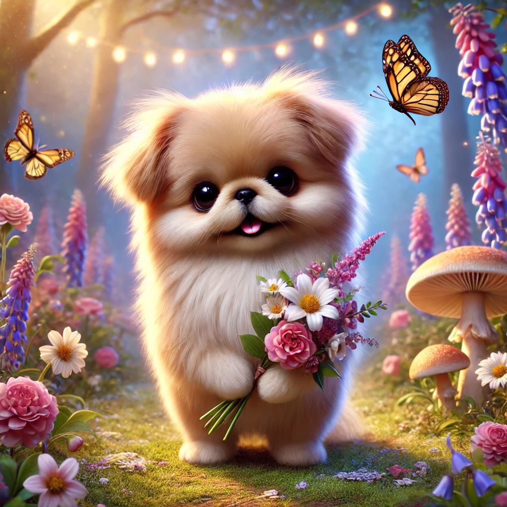 パネル生地　犬柄　姫パジャマポメちゃん　先着6枚　12/14 パネル生地犬柄パグちゃんと薔薇先着6枚1⁄18