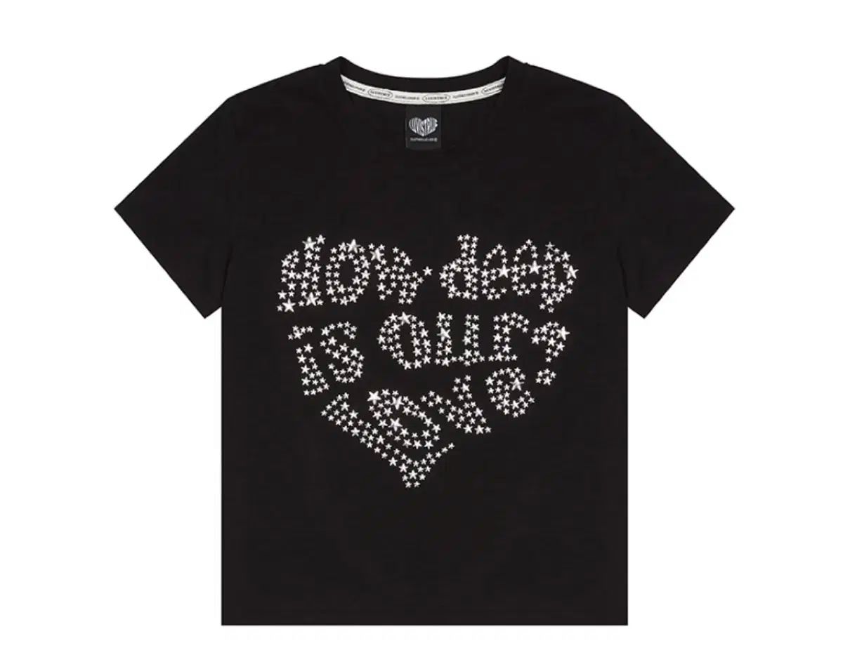 [LUV IS TRUE] DN HOTFIX STAR TEE 全2色 LUVISTRUE(ラブイズトゥルー) クロップド Tシャツ DN HOTFIX