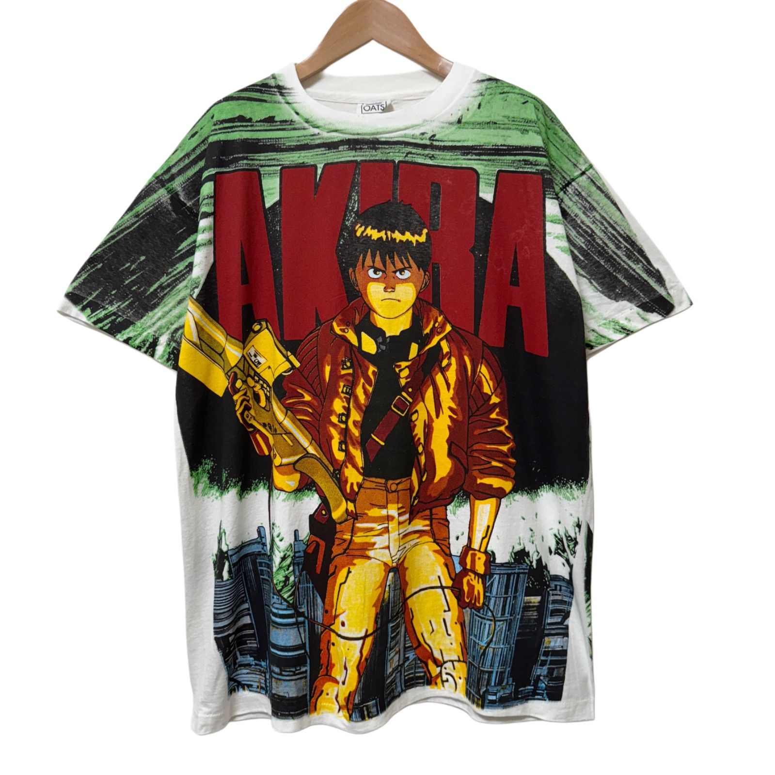 AKIRA 金田 tシャツ L相当 ヴィンテージ 00s アキラ Tシャツ Lサイズ ホワイト 90s USA製 WILD OATS AKIRA 総