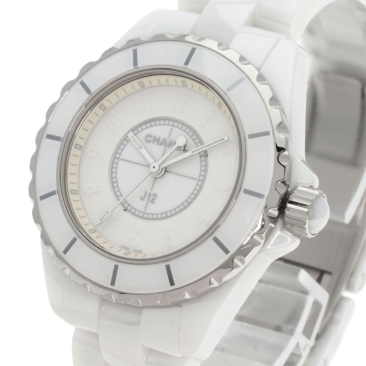 CHANEL シャネル H3442 J12 33mm ホワイトファントム 世界限定2000本 