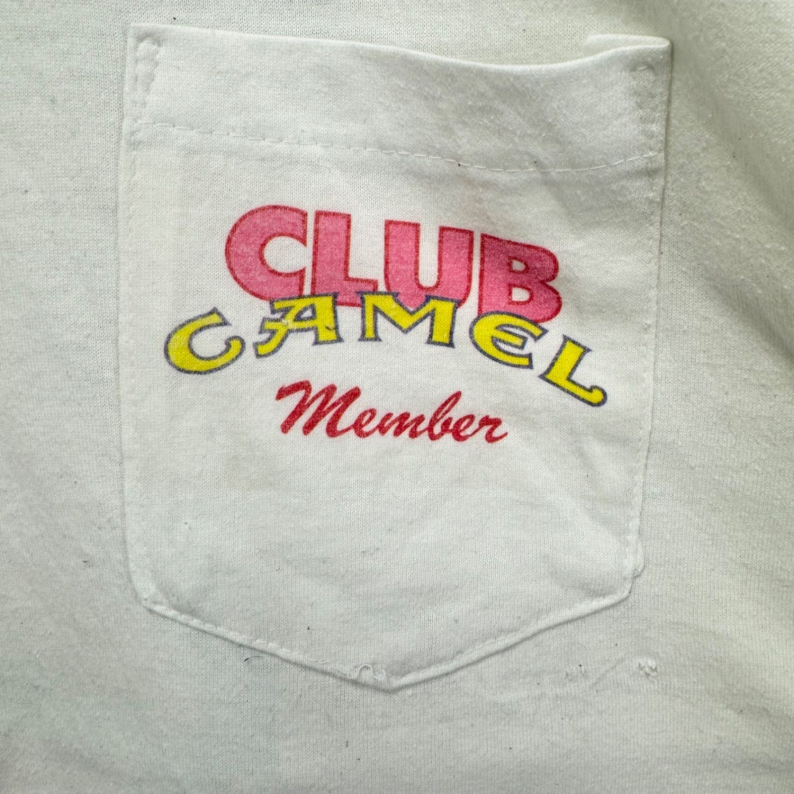 90s vintage 1991 CAMEL Logo Print T-shirt Tee USA製 キャメル