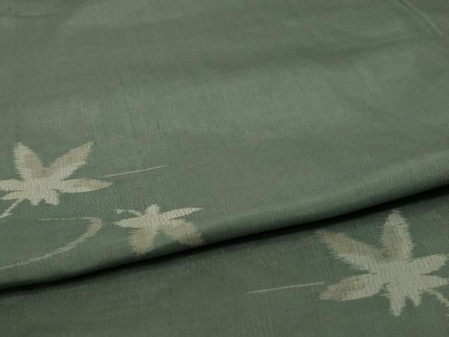 平和屋着物＊夏物 小紋 紗 楓文 正絹 逸品 AAAX9884jd 平和屋着物＊