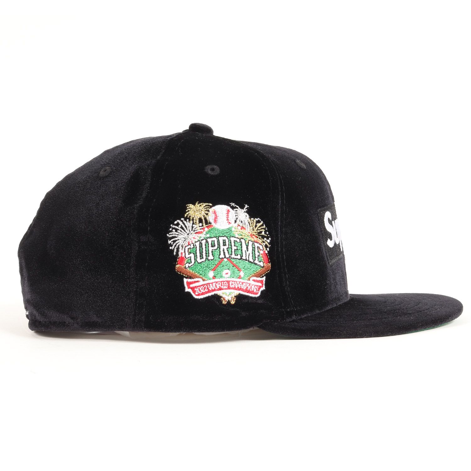 新品 Supreme シュプリーム NEW ERA キャップ ベロア BOXロゴ ベース