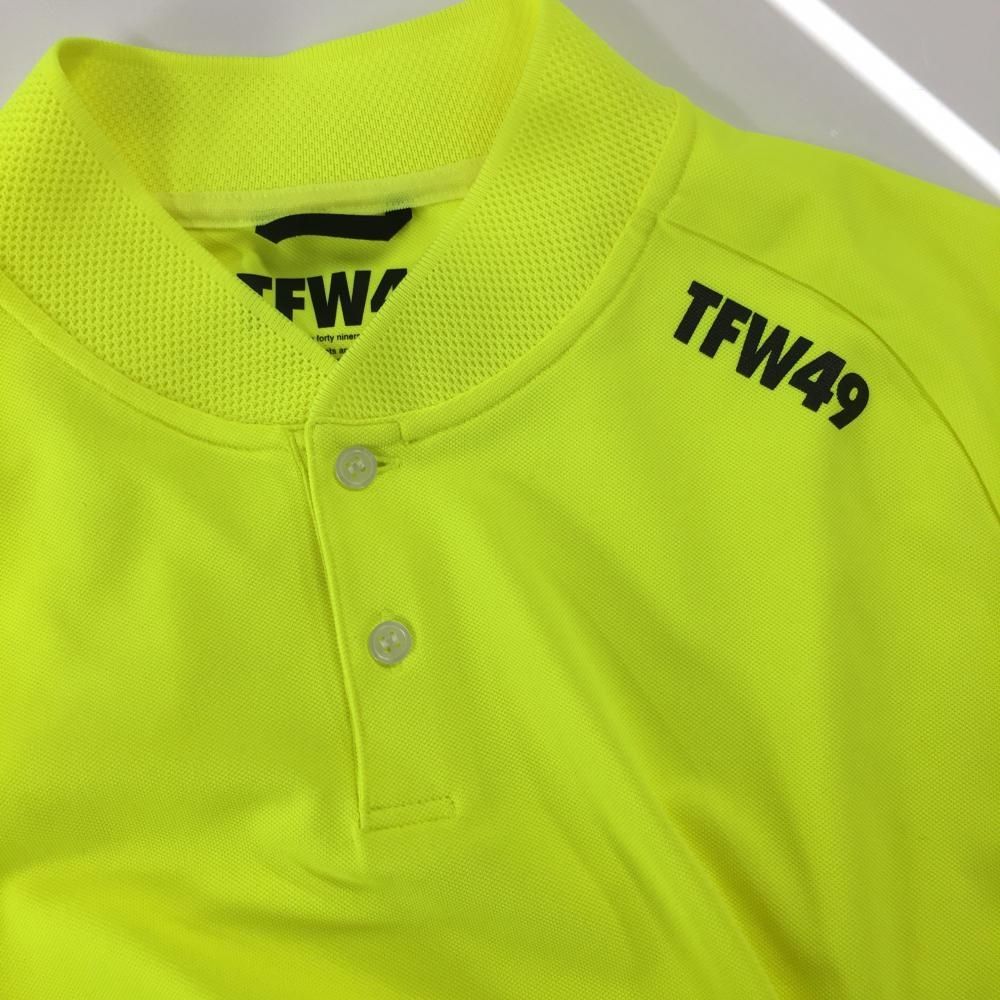 TFW49 長袖ポロシャツ XL イエロー　ゴルフウェア TFW49 長袖ポロシャツ XL イエローゴルフウェア