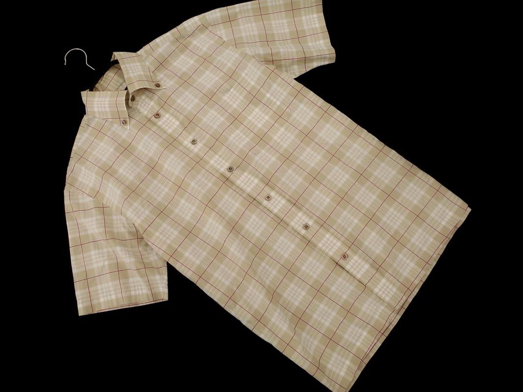 BURBERRY バーバリー チェック 半袖 シャツ sizeS/ベージュ