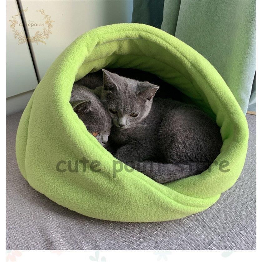 猫ハウス ペットベッド 犬 猫 ふわふわ 暖か ペットハウス 猫ベッド ペット用 ペットハウス ペットベッド ドーム型 小型犬 マット付き 室内用CYB52今週注目