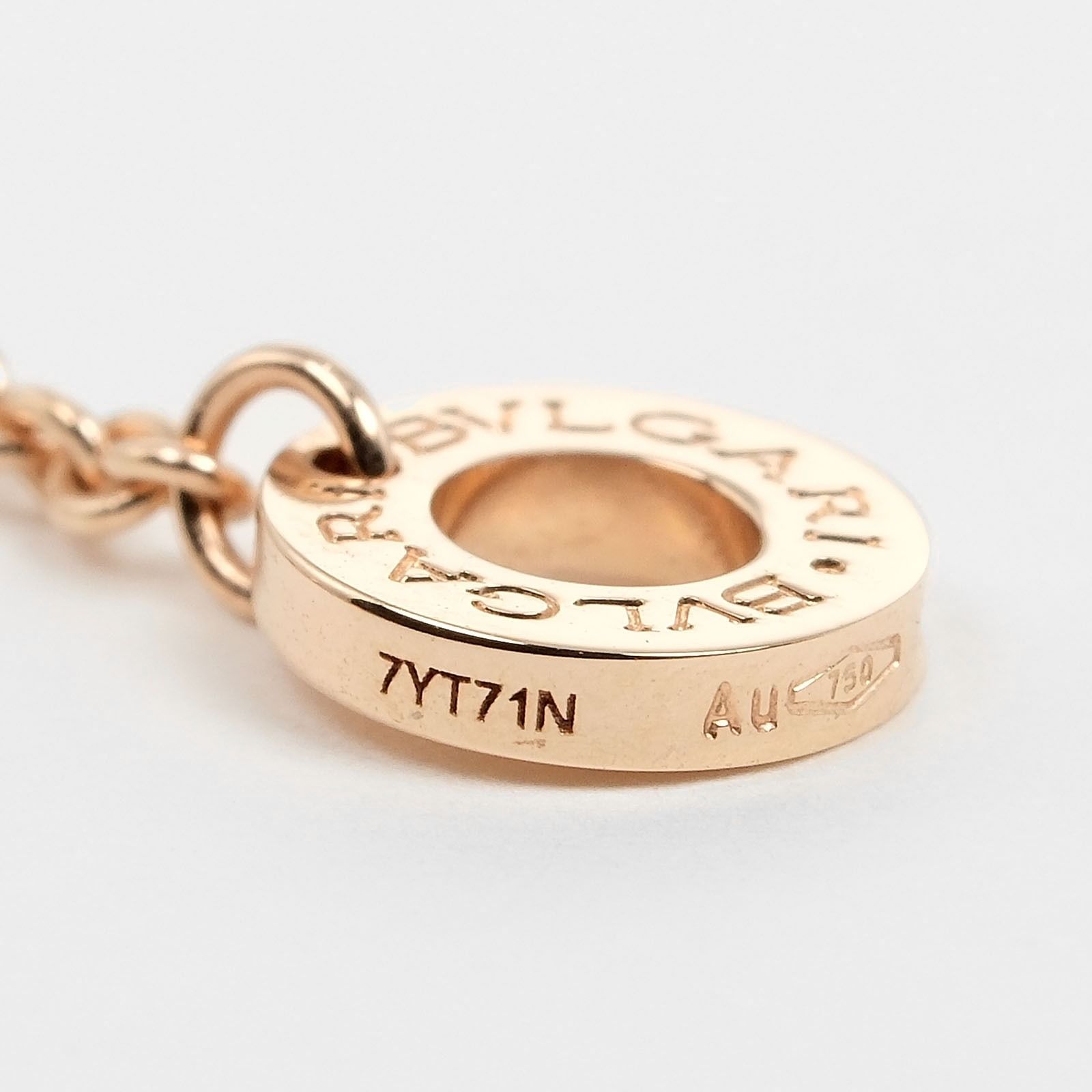 【BVLGARI】18Kピンクゴールド☆ブルガリ カボション ネックレス BVLGARI ブルガリ カボション ネックレス 18Kピンクゴールド