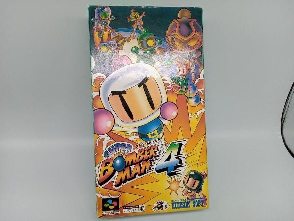 SFC スｰパｰボンバｰマン4 ハドソン SHVC-A4BJ-JPN アクション スーパーファミコンソフト 1996