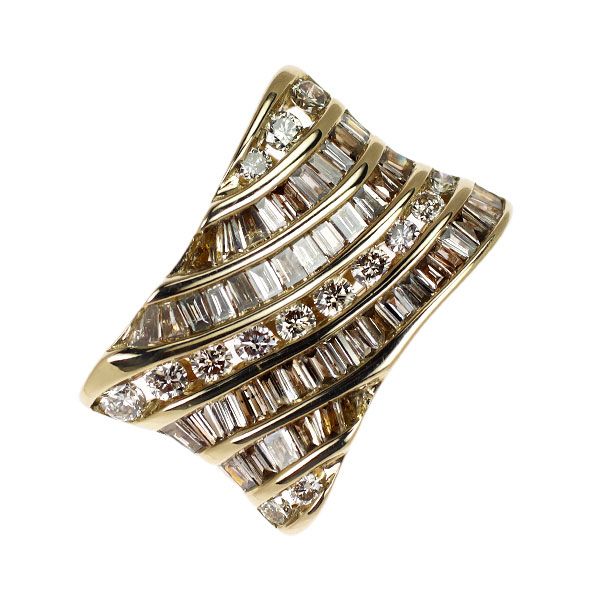 GSTV ペンダントトップ　ダイヤモンド0.50 GSTV K18シャンパンゴールド ダイヤモンド ペンダントトップ