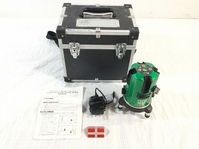 ☆中古品☆LTC テクノ販売 プラチナグリンレーザー墨出し器 LTC-G610PD