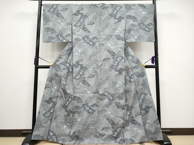 平和屋着物□極上 伝統工芸士 七代目 吉澤与市 生紬 絞り