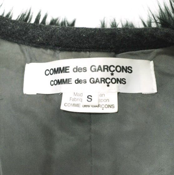 COMME des GARCONS COMME des GARCONS コムデギャルソン コムコム 日本製 10AWフェイクファーベスト RF-C007 S BLACK ジレ ボア g21555 COMME des GARCONS COMME des GARCONS コムデギャルソン