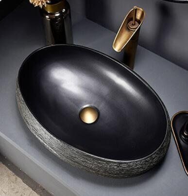 推薦 感溢れる 高品質 洗面ボウルセット 洗面ボール 陶器 手水鉢 手洗器 手洗い鉢 洗面器 蛇口 排水金具付