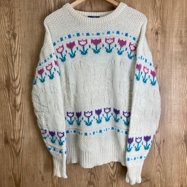 80s vintage WOOLRICH ニット 80年代 ウールリッチ wool rich ビンテージ ヴィンテージ アメカジ 古着 e23112311 80s vintage WOOLRICH ニット 80年代 ウールリッチ wool rich
