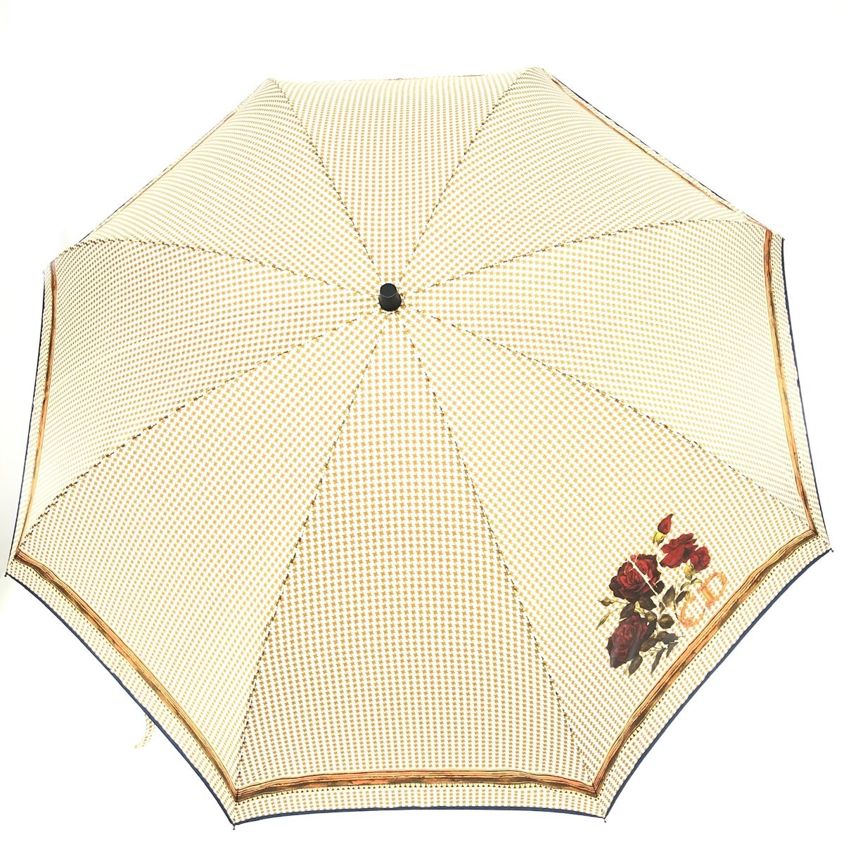 Christian Dior クリスチャンディオール 折り畳み傘 ベージュ