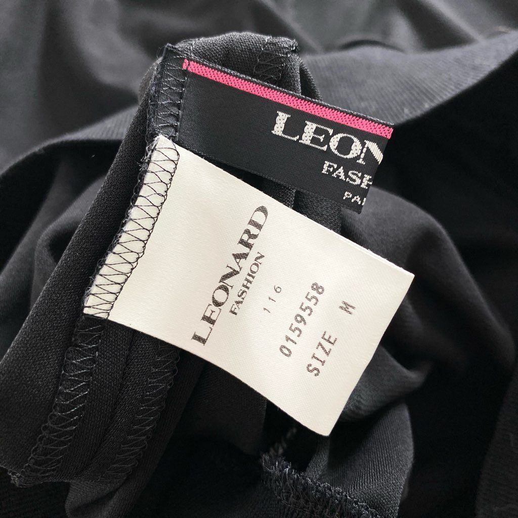 59e20 LEONARD レオナール カンカン素材 長袖Tシャツ ロングスリーブ