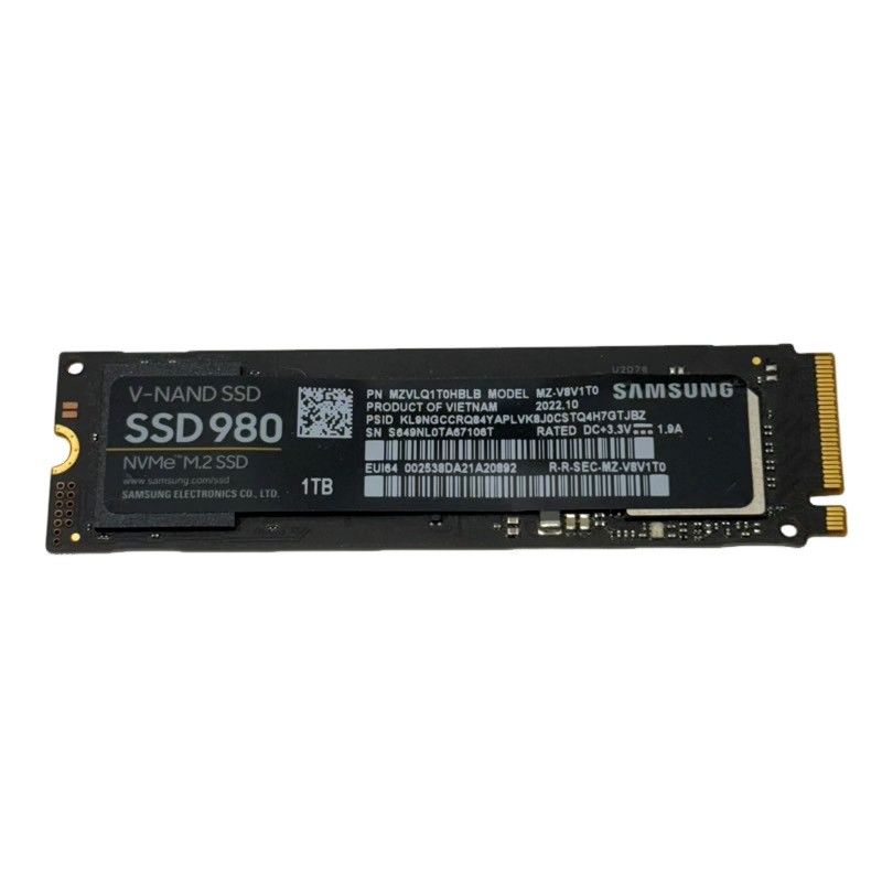 SAMSUNG - SAMSUNG SSD 980 NVMe M.2 SSD MZ-V8V1T0B/EC ブラック 動作未確認 家電 電化製品 【未使用品】 22504K172 SAMSUNG - SAMSUNG SSD 980 NVMe M.2 SSD MZ-V8V1T0B/EC