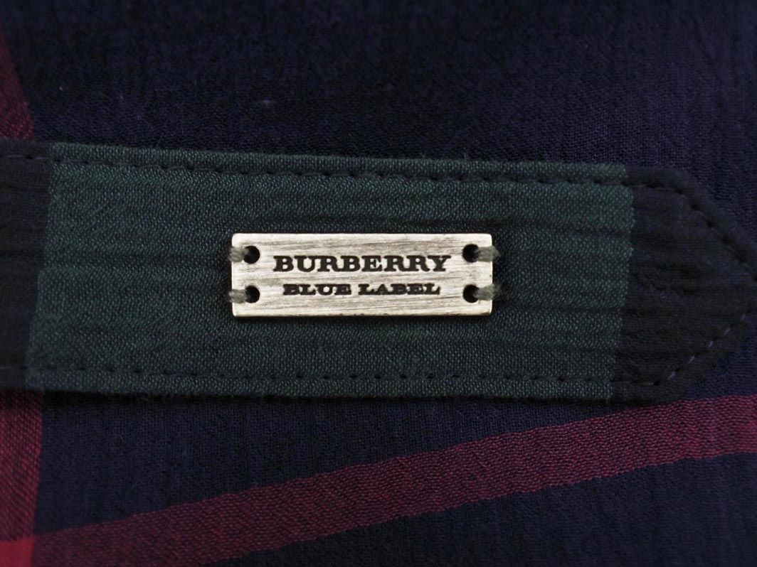 バーバリーブルーレーベル　ラップスカート　38 BURBERRY BLUE LABEL - バーバリーブルーレーベル チェック