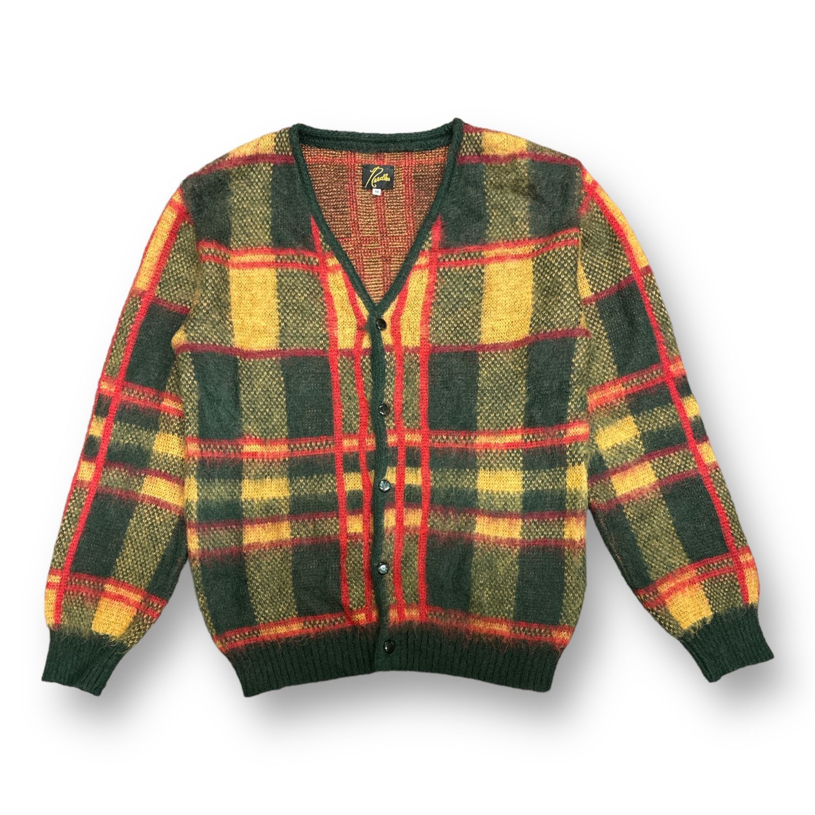 NEEDLES Tartan Mohair Cardigan タータンチェック モヘア カーディガン ニット ニードルス ニードルズ LQ273  マルチカラー M 50298A - メルカリ