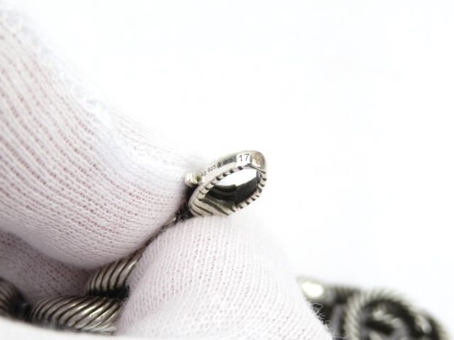 ▼値下げ▼　■美品■　グッチ インターロッキング ブレスレット シルバー SV #17 【83655】 ▽値下げ▽ □美品□ グッチ インターロッキング ブレスレット