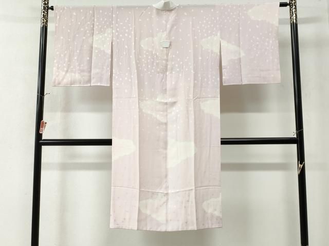 平和屋着物●長襦袢 無双仕立て 雲取り舞桜地紋 正絹 CAAW8160yc