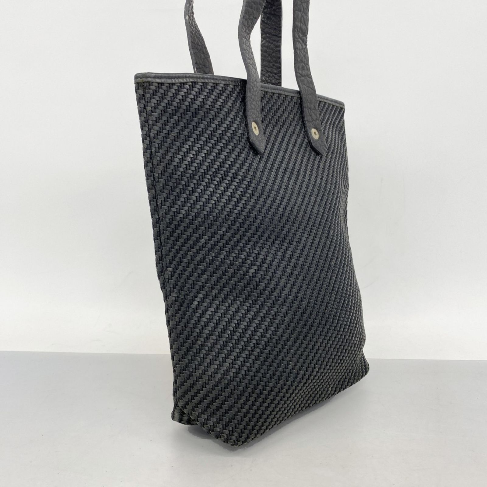 HERMES アメダバ ディアゴ PM ハンドバッグ ウール レザー ブラック