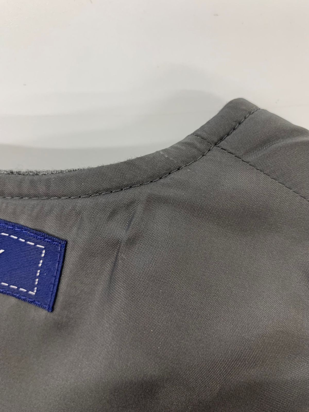 エムズグレイシー 211520 ワンピース 36 グレー ハートモチーフ 刺繍 V