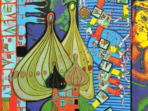 フンデルトヴァッサー ポスター 「ミュンヘンオリンピックポスター