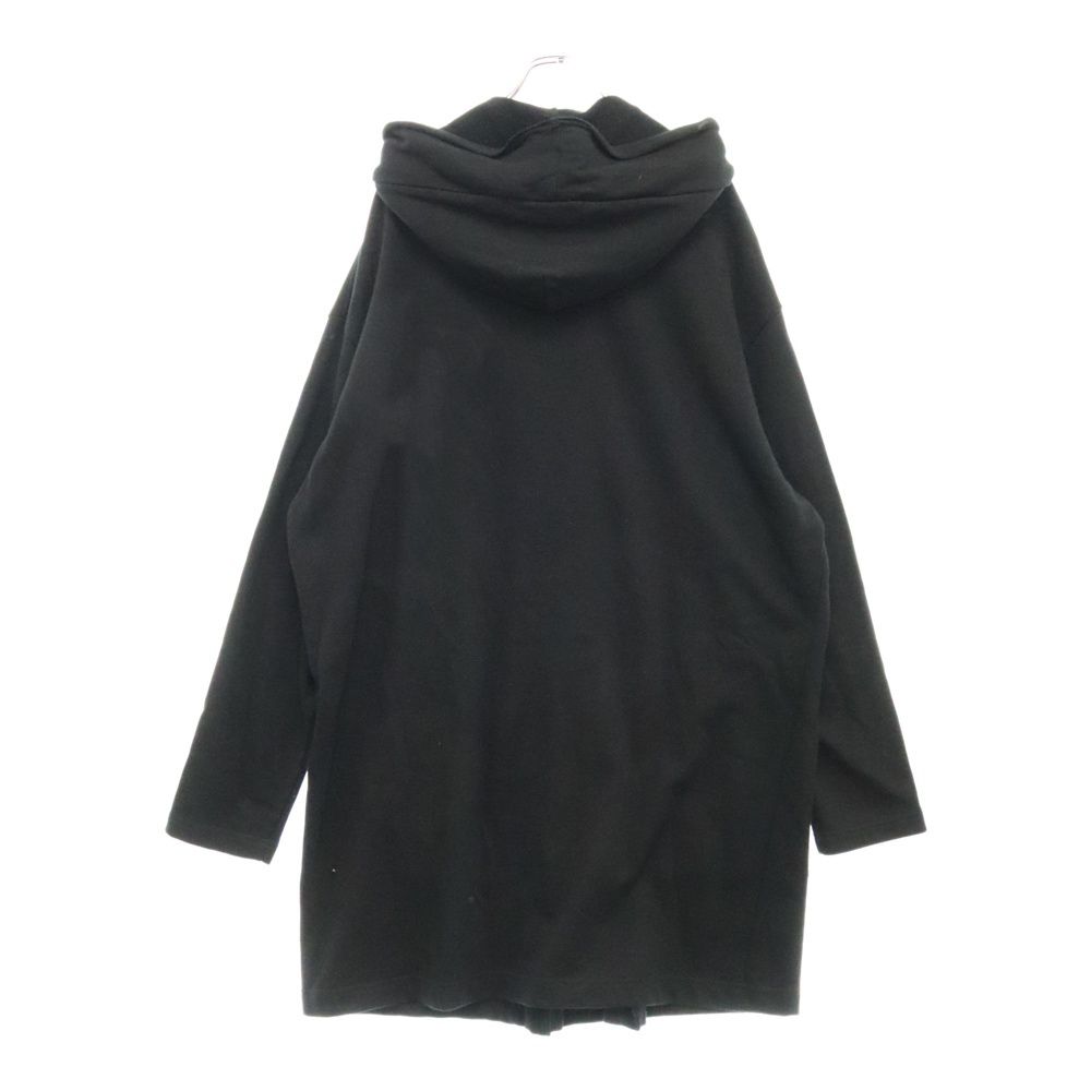 REGULATION Yohji Yamamoto MEN レギュレーションヨウジヤマモトメン 40/20 MINI FLEECE RE HOOD COAT HO-T56-075-1-02 ミニフリース カットオフ加工 フーディーコート ブラック REGULATION Yohji Yamamoto MEN (レギュレーションヨウジヤマモトメン