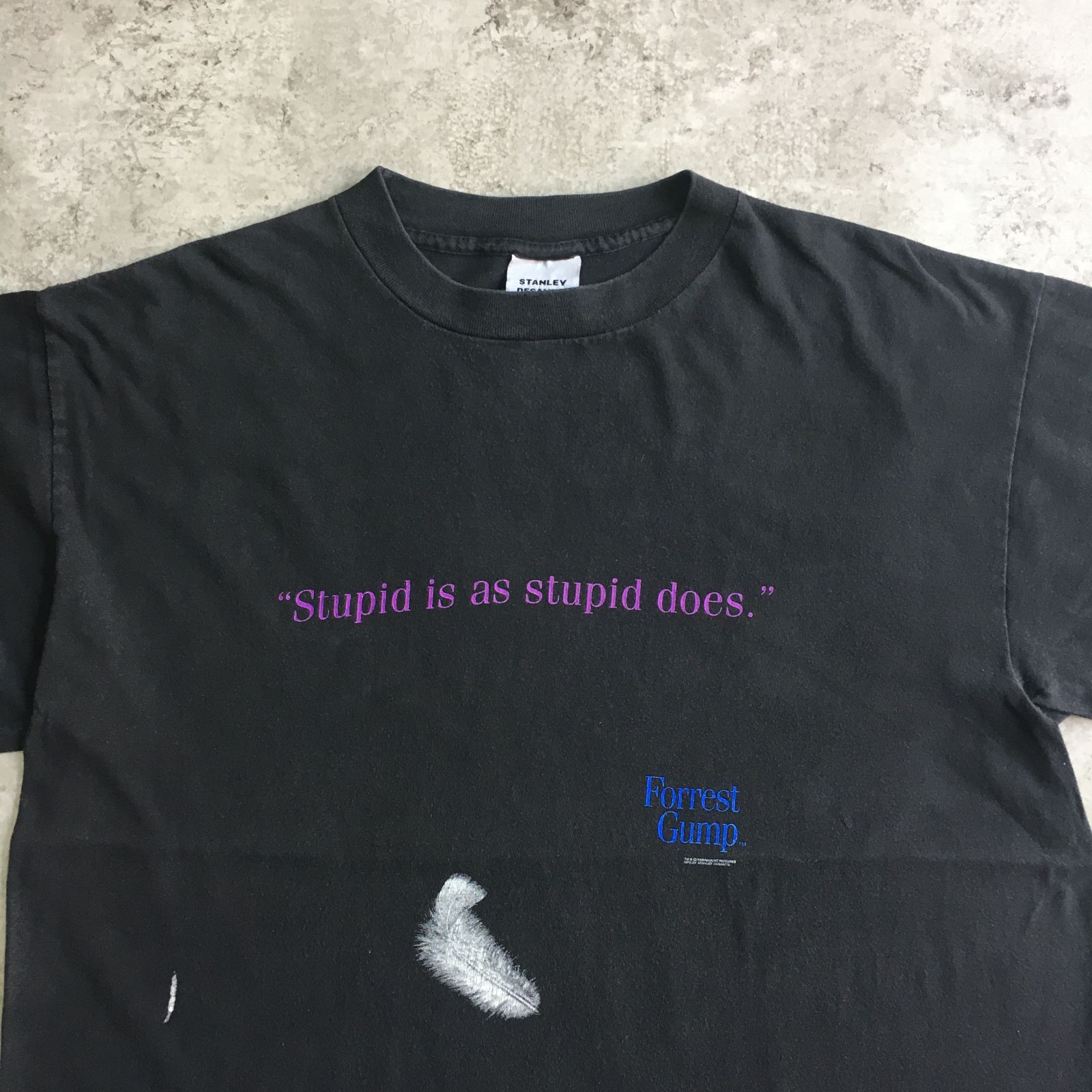 90s STANLEY DESANTIS Forrest Gump Printed T-shirt スタンリーデサン 