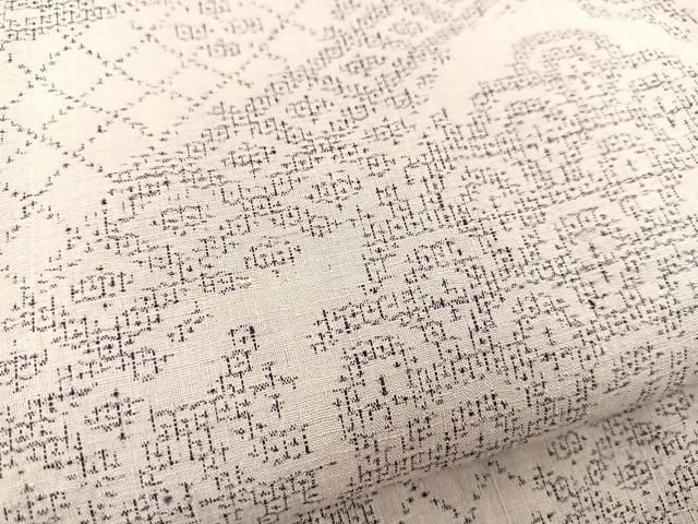 平和屋着物○本場結城紬 重要無形文化財 100亀甲 飛び亀甲 吉祥文 正絹