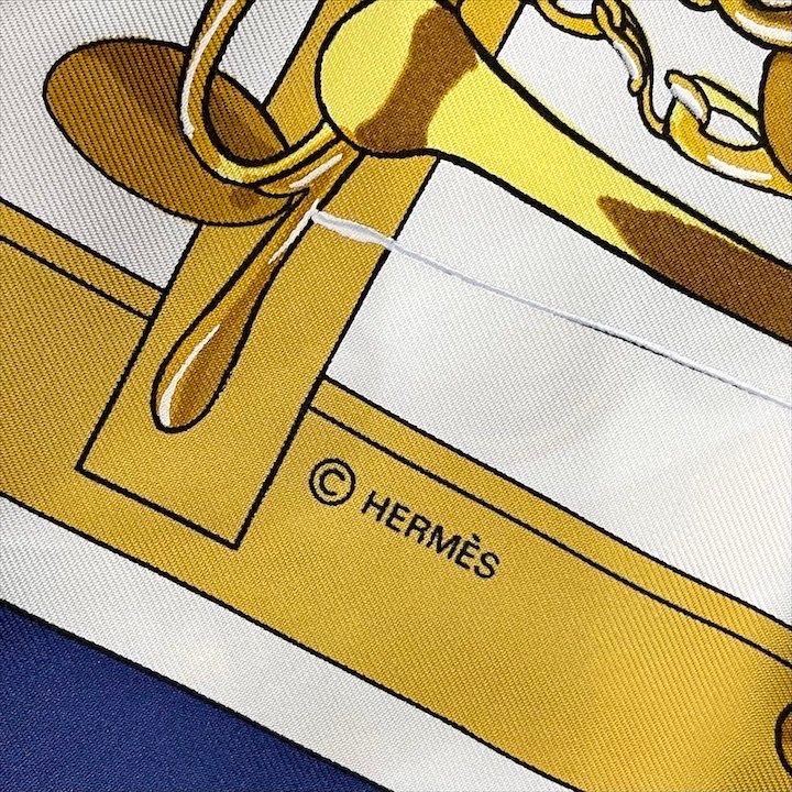 超美品 HERMES エルメス 大判 スカーフ ストール SILK シルク 100  