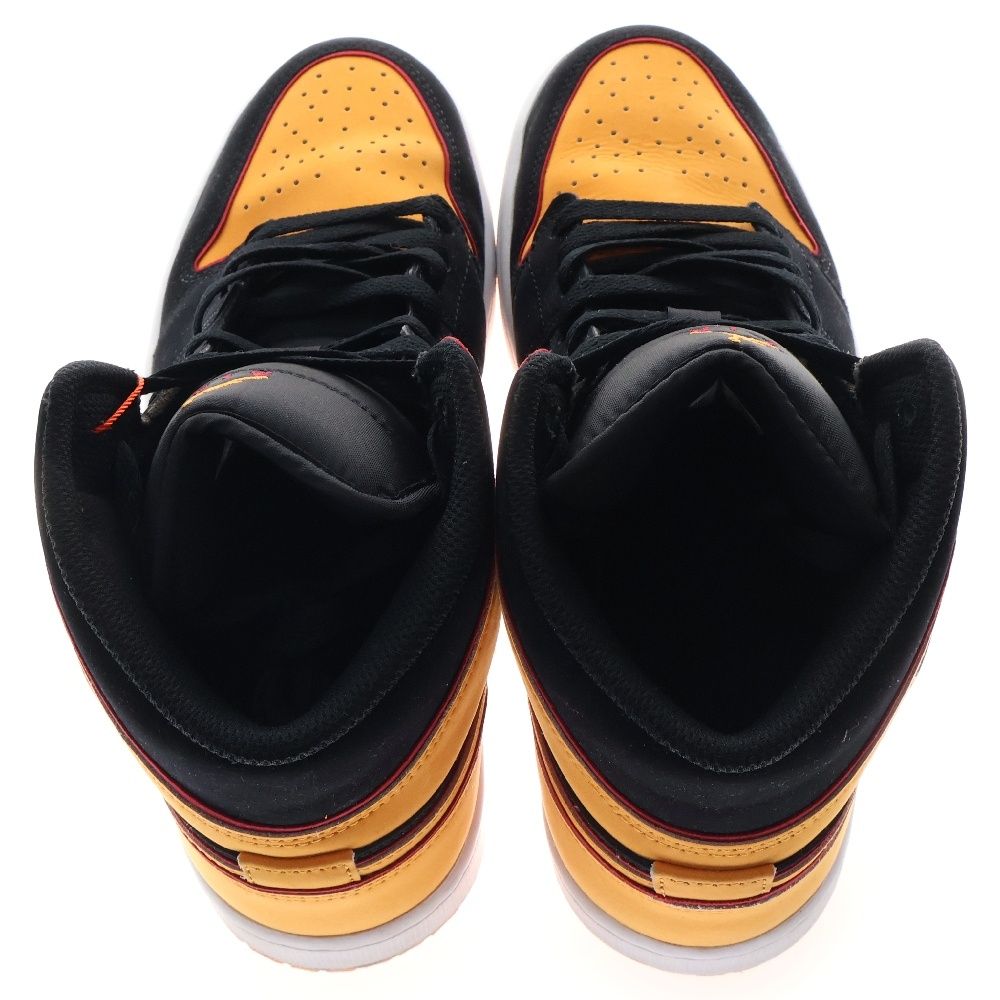 NIKE AIRJordanエアジョーダンナイキ1 MIDブラックオレンジ 26 JORDAN BRAND AIR JORDAN 1 MID SE BLACK/VIVID ORANGE-CARDINAL