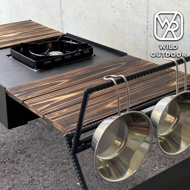 WILD OUTDOOR タフまるJr アイアンテーブル ver.アルティメット