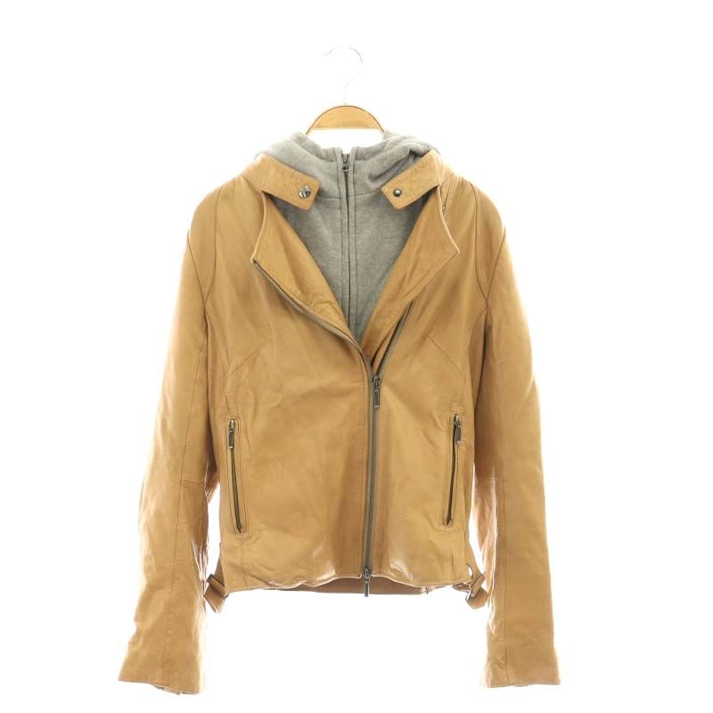 ［ばやし・ほぼ未着]バーニーズニューヨーク co-op レザージャケット バーニーズニューヨーク BARNEYS NEW YORK レザージャケット 40